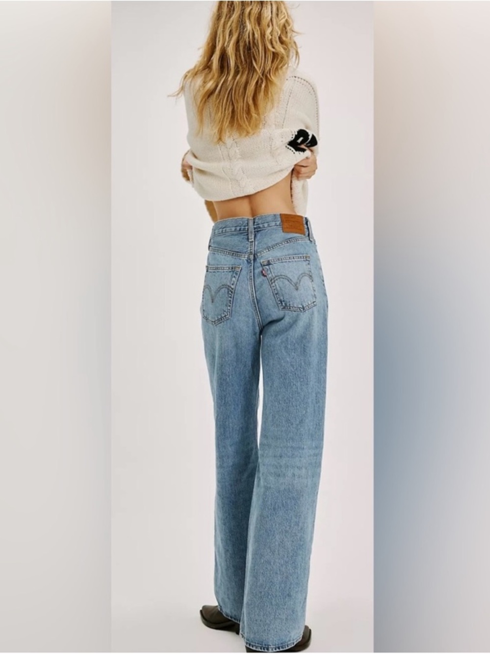 Levi’s Premium Ribcage Wide-Leg Jeans W30 L34 - Picture 3 of 10